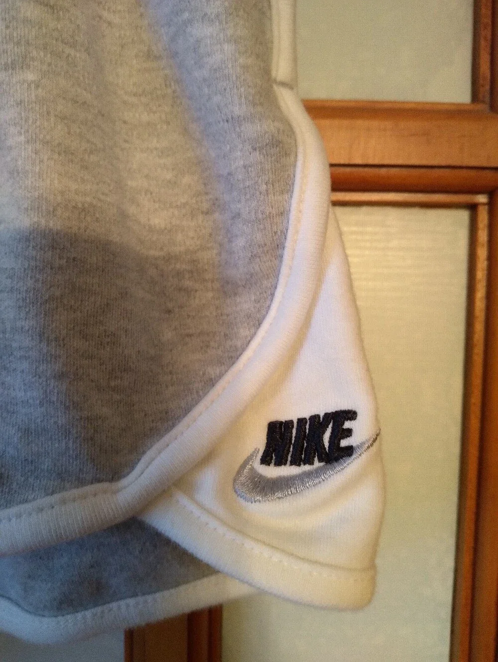 Women's Vintage Y2K Grey Foldover Waist Just Do It Shorts By Nike Sz M
